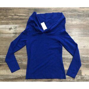 INC International Meadow 2 Blue Cowl Neck Blue Sweater Small New with Tags